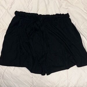 Elegant High Waist Black Shorts for Women